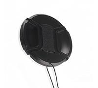 SEAFRONT Camera Lens Cover Black 58mm Snap On Center Pinch Lens Cap 58mm Front Lens Cover for Replacement 2.3 X 2.2in ABS