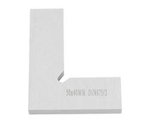 SEAFRONT Carpenters Square, Carbon Steel 90 Degree Mini Square, Accurate Machinist Tool for Woodworking Projects Measuring 50x40mm