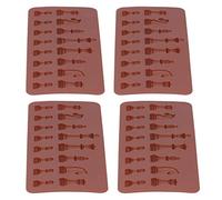 SEAFRONT Chess Mold Silicone Chocolate Mold Set 4PCS Cake 20x9cm Heat