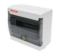 SEAFRONT Circuit Breaker 4 Way Distribution Box Fire Retardant for Indoor Outdoor Use with Water Proof DIN Rail Enclosure