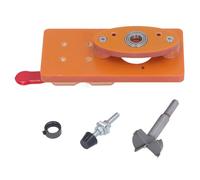 SEAFRONT Concealed Door Hinge Jig 35mm Cabinet Hinge Jig Kit Accurate Locking Position Hole Opener with Adjustable Drill Guide and Depth Stop for Furniture Factory and Woodworking