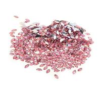 SEAFRONT Crystal Bead Jewelry Decorations, Acrylic Flat Back Gems, 500 Pieces for Crafting, Nail Art, and Clothing Accessories (light pink)