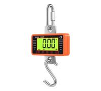 SEAFRONT Digital Hanging Scale 500kg/1100lbs Portable Crane Scale with 4-inch LCD Display (500KG- English - Blue)