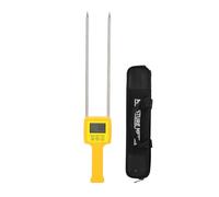 SEAFRONT Digital Humidity Meter Quick Response Backlit LCD Display Bale Water Content Meter with Probe Manual Auto Shutdown