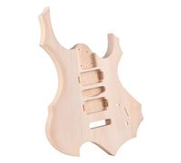 SEAFRONT DIY Electric Guitar Body, Unfinished Basswood Blank with Smooth Surface for Guitar Builders and Enthusiasts