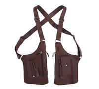 SEAFRONT Double Shoulder Armpit Bag Adjustable Anti Theft Underarm Wallet Security Pouch with Dual Pockets for Men Women