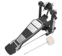 SEAFRONT Drum Set Pedal Single Chain Drive Drum Set Pedal Black Color Finished Alloy Frictionless Bearing Hinge Included Hammerhead Stick Key for Instrument