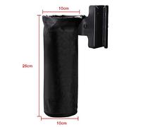 SEAFRONT Drumstick Container Bag Holder Portable Nylon for Drum Set, Detachable Design with ABS Clamp, Holds 8 Pairs of Drumsticks