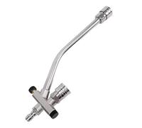 SEAFRONT Dual Connector Pressure Washer Wand, 3600 PSI Stainless Steel Foam Cannon Accessory with 5 Spray Nozzles for Car and House Cleaning