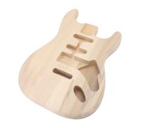 SEAFRONT Electric Guitar Body Poplar Wood Guitar Body Unfinished ST Style HSH Route with Pre Drilled Neck Holes for Guitar Makers