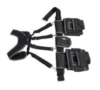 SEAFRONT Electrician Tool Belt 12 Pockets Handyman Tool Belt Contractor with 1680D Polyester Nylon Breathable Mesh Padded Waist for Framing Electrical Roofing Work