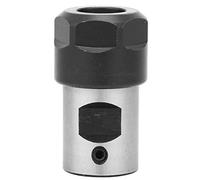 SEAFRONT ER16 Collet Block Chuck Holder Metal Collet Holder C20 ER16 40L 6mm to 16mm Optional Axle Hole High Strength Hardness Spiral Thread for Lathe Drill Milling Machine (12mm)