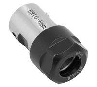 SEAFRONT ER16 Collet Block Chuck Holder Metal Collet Holder C20 ER16 40L 6mm to 16mm Optional Axle Hole High Strength Hardness Spiral Thread for Lathe Drill Milling Machine (8mm)
