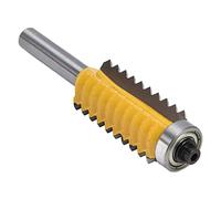 SEAFRONT Finger Joint Router Bit Glue Milling Cutter 45# Steel 8mm Shank CNC Ground Mirror Smooth 4 Cutting Lengths Anti Kickback Design for Woodworking Tenoning (8*55mm)