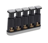 SEAFRONT Finger Strengthener, Adjustable 3-8.5 Lbs Tension with 5 Key Buttons for Guitar Piano, Anti Slip Grip, Soft Silicone Material, Comfortable Finger Exerciser (Gray)