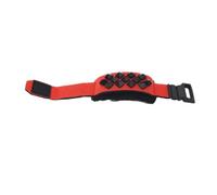 SEAFRONT Guitar Dampener Strap, Guitar String Noise Damper Fretboard Muter with Square Rivets, Guitar Accessories for 6 String Guitars, Classical Guitars, and String Instruments (Red Short