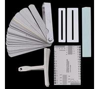 SEAFRONT Guitar Tools Set, Stainless Steel String Measuring Tool with Radius Gauge and Spacing Gauge for Electric Guitar and Bass Maintenance