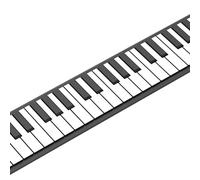 SEAFRONT Hand Roll Piano, Silicone Keyboards, Portable 49 or 61 Keys, Outdoor Music for Beginners (Black & White #49)