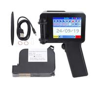 SEAFRONT Handheld Inkjet Printer Portable Printing Machine with 4.3in LED Touch Screen for Text Barcode Date Label Printing on Wood Plastic Fabric