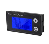 SEAFRONT LCD Battery Voltage Capacity Display 10-100V Digital Voltmeter with Rainproof Screen for Electric Motorcycles and RVs ABS 1 Pc