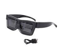 SEAFRONT LED Glasses Dynamic APP Control Smart Light Up Glasses High Brightness Glow In The Dark for Party Festivals
