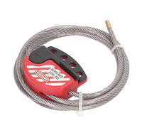 SEAFRONT Lockout Tagout Cable Lock 1.8m 6mm Adjustable 4-Padlock