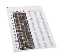 SEAFRONT Mandolin Chord Diagram, Finger Position Chart for Beginner and Intermediate Players, Easy Music Theory Aid, 40 X 56cm, Suitable for Mandolin Learning