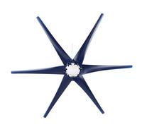 SEAFRONT Mini Wind Turbines Generator 6 Leaves 300 -W Power Supplies Low Noise with Controller - Efficient Wind Power Generator for Home Use Blue, 12V (48V)
