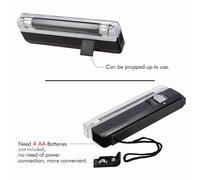 SEAFRONT Money Detector Light Counterfeit Bill Checker for USD Euro Pound with Flashlight, Portable UV Light for Shops Restaurants to Identify Worldwide Currency, Mini Size 16cm