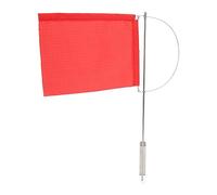 SEAFRONT Monotype Mast Flag Wind Display Prevention Performance Red Boat Flags for Sailboat Yacht (185 * 135mm(7972SM))
