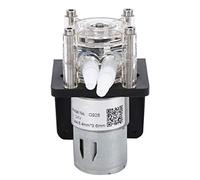 SEAFRONT Peristaltic Pump 24V Transparent PC Head Water Pump 500ml Min with Food Grade Silicone Tube 3 Roller Quiet Motor for Laboratory Dosing Transfer Industrial Use (24V)