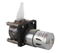 SEAFRONT Peristaltic Pump, DC Brushed Motor Liquid Dosing Pump with 300 Ml per Min, Stainless Steel ABS, Low Pulsation, 4 X 7.2 Mm Silicone Tube for Aquarium Laboratory Industrial Use (12V)