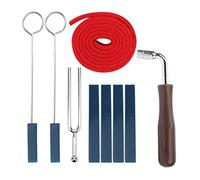 SEAFRONT Piano Tuning Set, Metal Tuning Tools with Wrench, Fork, Lever, and Felt for Piano Enthusiasts and Teachers