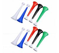 SEAFRONT Plastic Stadium Horns 10 Pack Blow Trumpets 24 X 8 Cm Loud