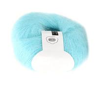 SEAFRONT Popular Soft Mohair Pashm Angora Wool Yarn, Soft Mohair Knitting Knit Angora Long Wool Yarn Hot (07 water blue)