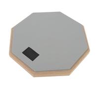 SEAFRONT Practice Drum Pad 12 Inch Double Sided with Rubber Wood & EVA Polymer for Drummers, Silent Drum Pad, Dumb, Quiet Practice (Grey)