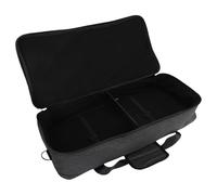 SEAFRONT Professional Guitar Pedalboard Case with 10mm Padding Cationic Fabric for Musicians and Storage of Effects Pedals (L)