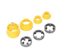SEAFRONT PVC Thread Maker Tool Round Die Set Reusable Pipe Threader Kit Plumbing Kit for Electric Drill with 3 Sizes 1/2 3/4 1 Inch Alloy Steel Dies for Galvanized Iron Plastic Pipes