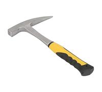 SEAFRONT Rock Pick Hammer, High Carbon Steel Double Head for Geological Mining, 11.8in Masonry Tile Cut Tool for Kids and Prospects (S)
