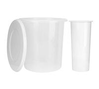 SEAFRONT Shaved Ice Bucket Cup Soft Ice Mold Reusable Plastic Clear Container for Making ICY Treats At Home or On-The-Go