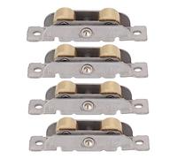 SEAFRONT Sliding Door Roller Assembly, Stainless Steel and Copper, 4PCS Wheel Roller Set for Patio Doors and Windows (Flat Wheel)