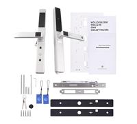 SEAFRONT Smart Lock Keyless Entry with WiFi and Fingerprint Technology, Aluminum Alloy Build, Intelligent Alarm System, Ideal for Home and Office Doors 40-120mm (Silver)