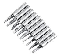 SEAFRONT Soldering Tips Soldering Iron Tips Copper Solder 10pcs Set Oxygen Free Copper 900M T Easy to Tin for 936 937 938 969 8586 852D Station (10pcs Iron tip)