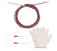 SEAFRONT Spring Wire Threader Fish Tape Through Wall Cable Puller Manual Cable Puller Tool Cable Rods Kit(5M)