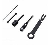 SEAFRONT Square Hole Drill Bit 10mm, 2 Pit 2 Slot Round Shank Mortise