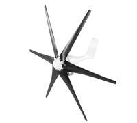 SEAFRONT Stable Operation 400W Mini Wind Power Tanator 6 Shovel/wing Thread Engine for Ship Loading Black Alloy (48V)