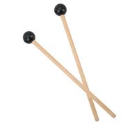 SEAFRONT Sturdy Wood Drum Mallets with Rubber Head, Reliable Drumsticks for Tongue Drums, Easy Carrying & Better Playing, Suitable for Sound Therapy, Meditation and More (L)