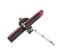 SEAFRONT Table Saw Miter Guide 13 Positive Angle Stops Extendable Fence Fine Adjustable Stop for Woodworking with Aluminum Alloy Construction for Table Saws Band Saws Router Tables