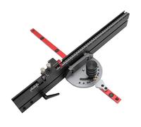 SEAFRONT Table Saw Miter Micro Adjustable Flip Stop Extendable Fence Quick Angle Stop for Woodworking 11 Preset Angles