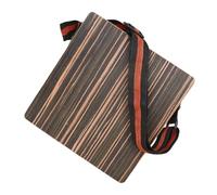 SEAFRONT Travel Cajon Drum Box Portable Wood Percussion Instrument with Adjustable Strap Storage Bag Ebony Material for Daily Practice Stage Performance